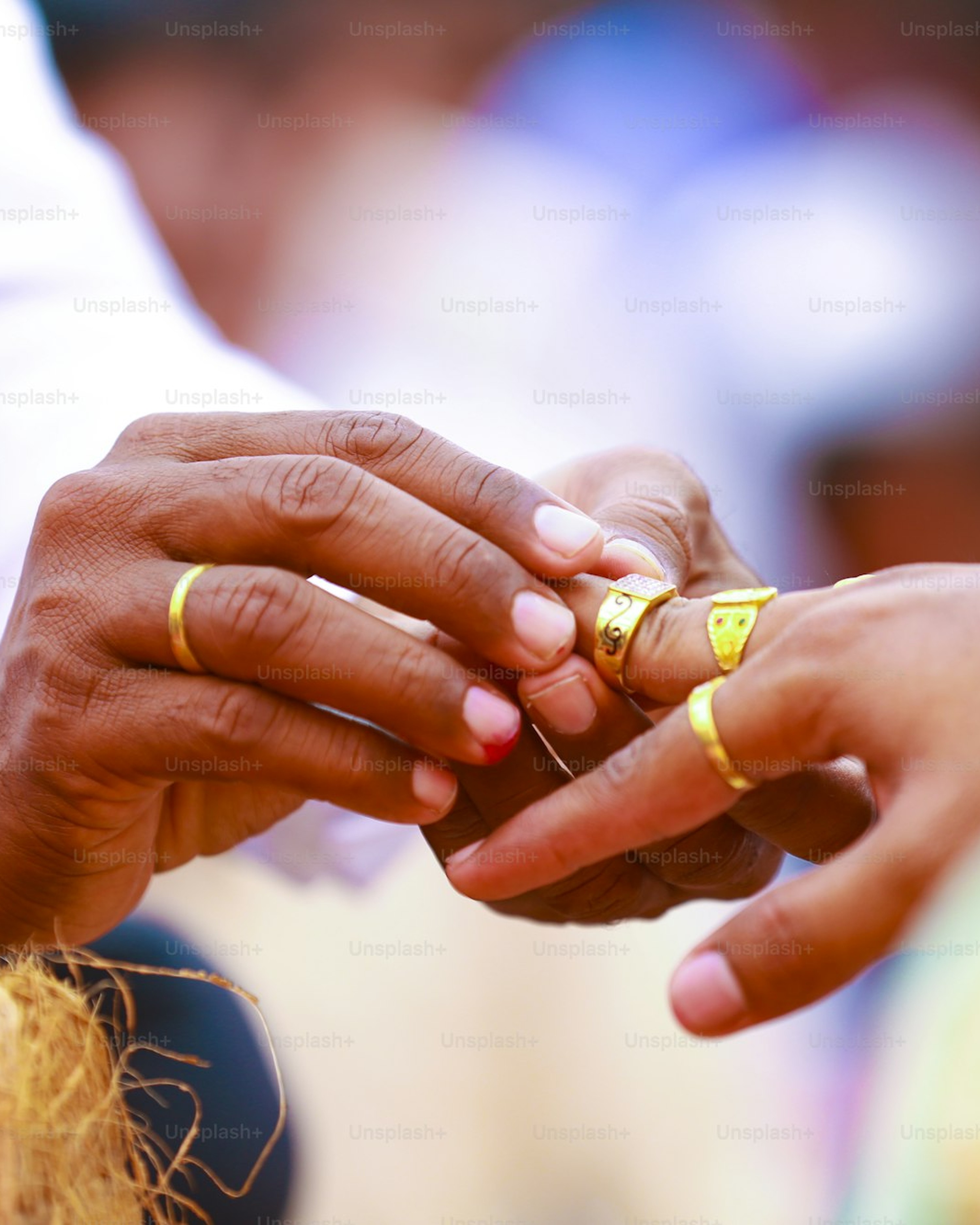Glamorous Nigerian couple posing for a wedding portrait